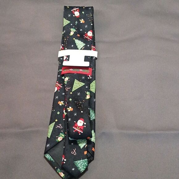 Christmas Santa Elf Christmas Tree  Angel, Candy Cane tie  NWT - Picture 3 of 4